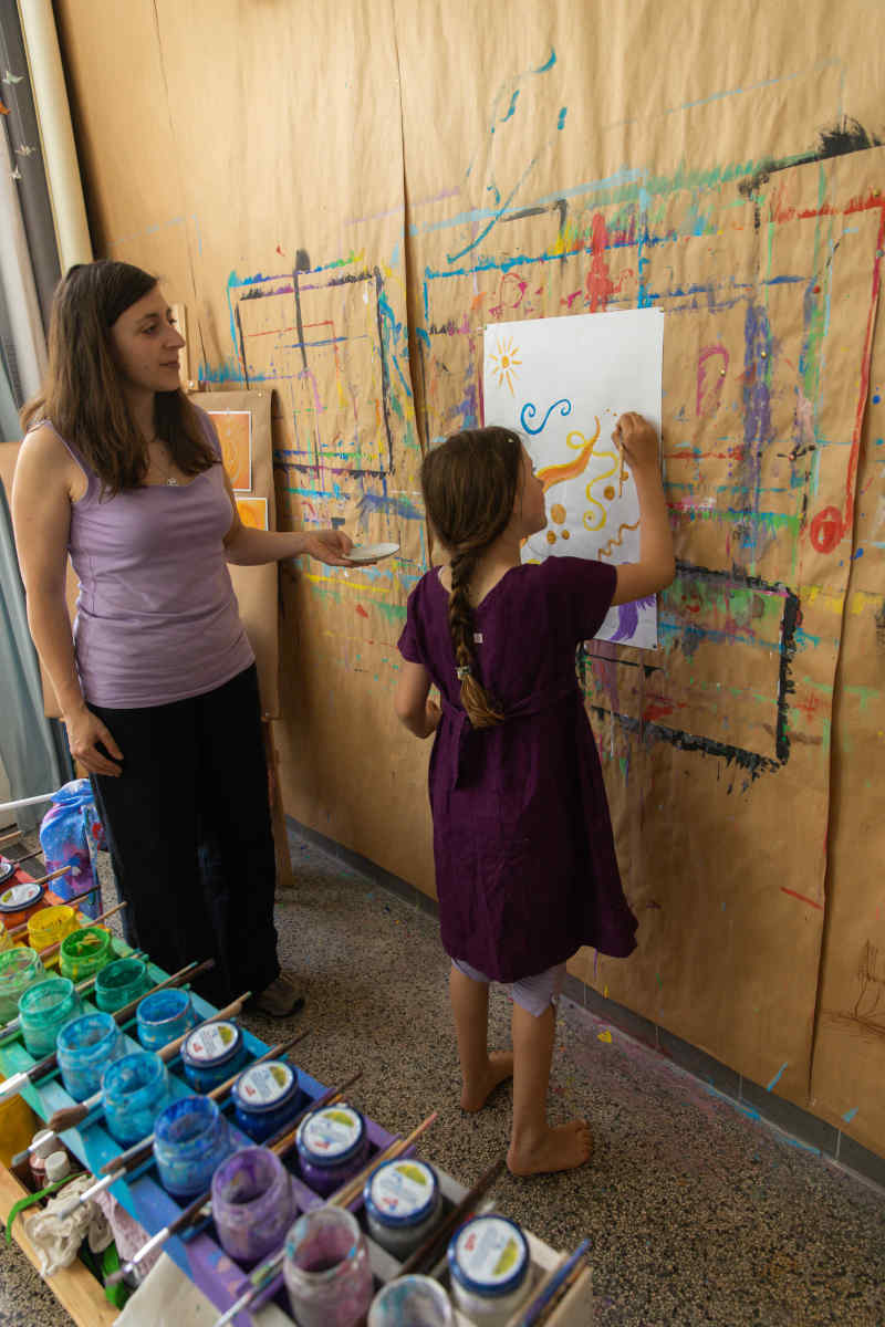 einzelarbeit mit kind heilen mit farben