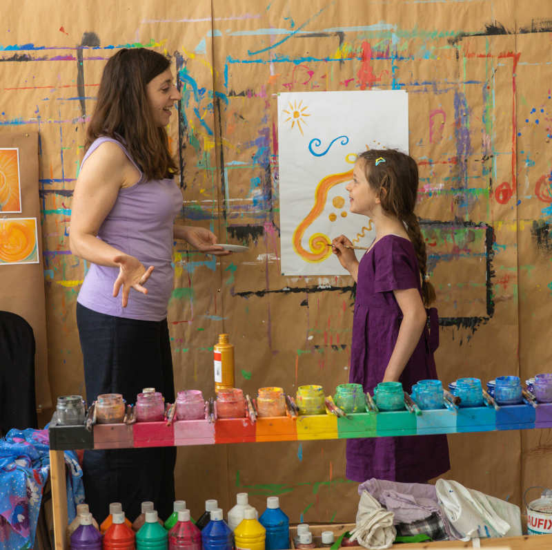 einzelstunde intuitiv malen wir reden über das erlebte