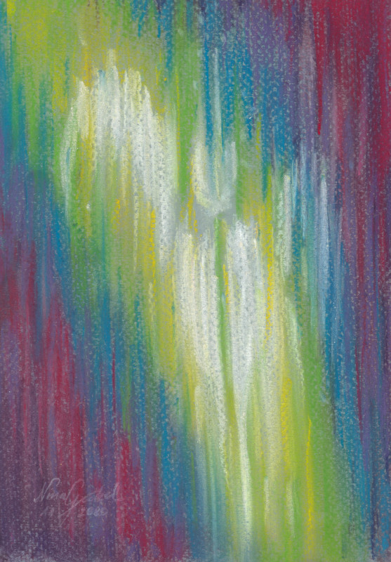 original pastellkreide regenbogen engel abstrakt original pastellkreide regenbogen engel abstrakt