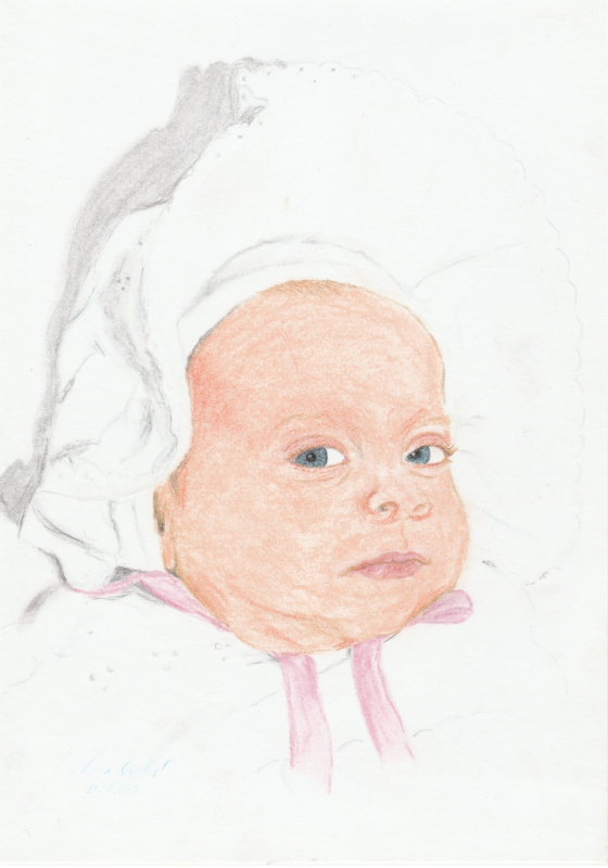 pastellkreide portrair nina