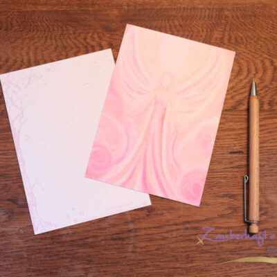 postkarte a erzengel chamuel vorder und rueckseite