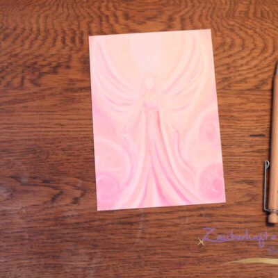 postkarte a erzengel chamuel vorderseite