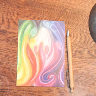 postkarte a gemeinschaft der engel vorderseite