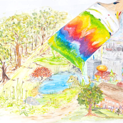 Kreativ- und Malkurse 9 original gemaelde acryl aquarell regenbogenpinsel nina goeckel zauberhafte kuenste