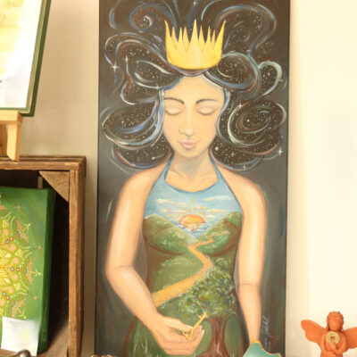 acryl der schluessel in deiner hand mit deko nina goeckel zauberhafte kuenste