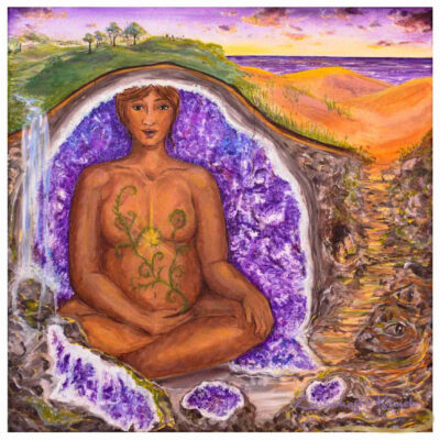 acryl leinwand mutter erde ein heilungsbild nina goeckel