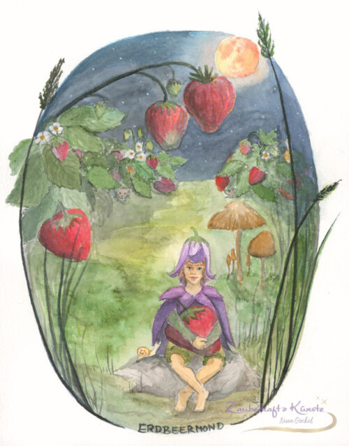 aquarell erdbeermond nina goeckel