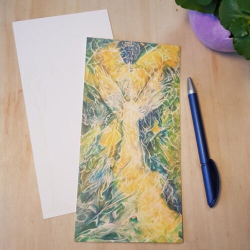 postkarte wesen des lichts beide seiten din lang zauberhafte kuenste